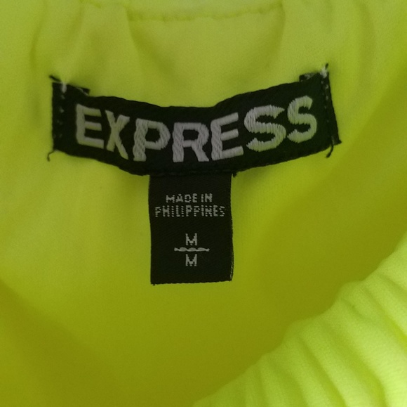 Express Neon Strapless Dress - Size M - Picture 3 of 3